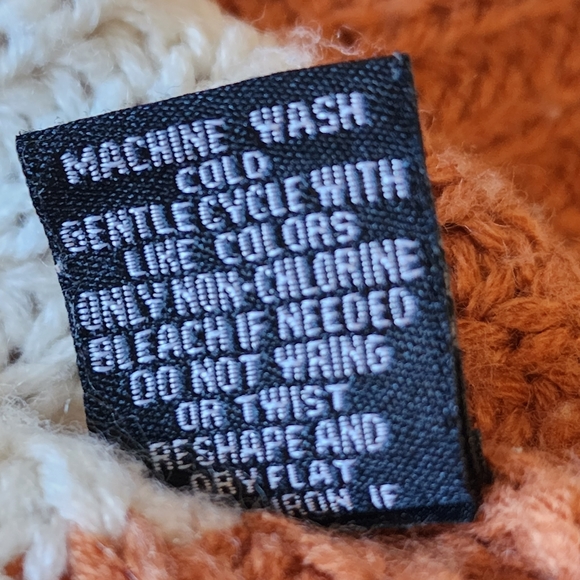 Sweater Blue Cream Brown size Small - Picture 10 of 16